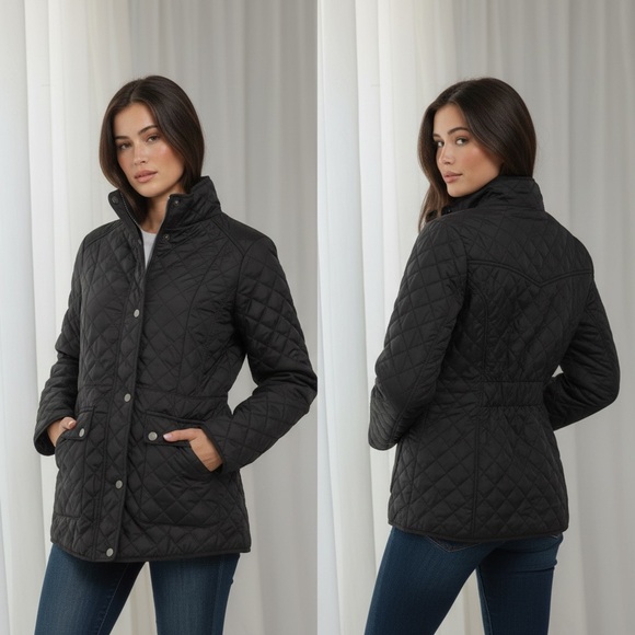 Lucky Brand Jackets & Blazers - Lucky brand quilted coat black jacket